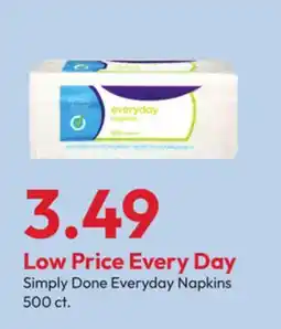 Stater Bros Simply Done Everyday Napkins offer