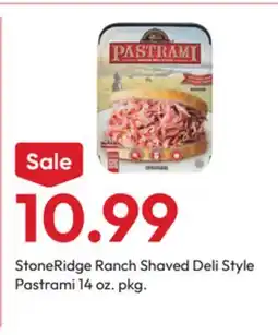 Stater Bros StoneRidge Ranch Shaved Deli Style Pastrami offer