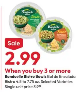 Stater Bros Bonduelle Bistro Bowls offer