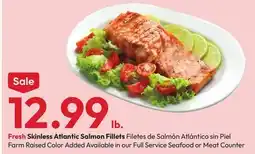 Stater Bros Fresh Skinless Atlantic Salmon Fillets offer