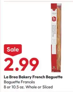 Stater Bros La Brea Bakery French Baguette offer