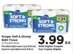 Food 4 Less Kroger Soft & Strong Bath Tissue offer