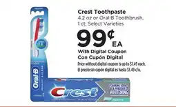 Food 4 Less Crest Toothpaste offer