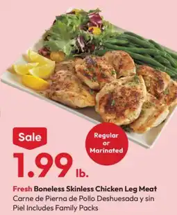 Stater Bros Fresh Boneless Skinless Chicken Leg Meat offer