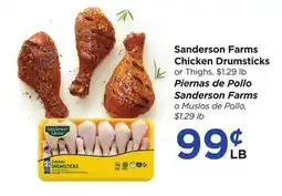 Food 4 Less Sanderson Farms Chicken Drumsticks offer