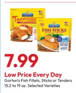 Stater Bros Gorton's Fish Fillets, Sticks or Tenders offer