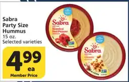 Vons Sabra Party Size Hummus offer