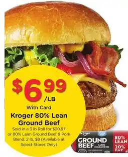 Ralphs Kroger 80% Lean Ground Beef offer