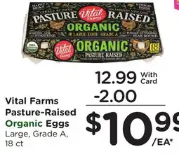 Ralphs Vital Farms Pasture-Raised Organic Eggs offer