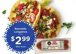 Ralphs Reynaldo Longaniza offer