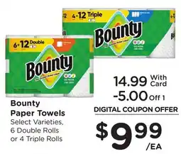 Ralphs Bounty Paper Towels offer