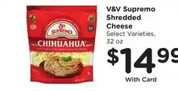 Ralphs V&V Supremo Shredded Cheese offer