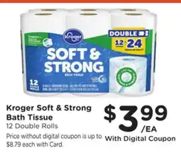 Ralphs Kroger Soft & Strong Bath Tissue offer