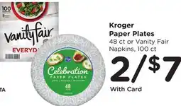 Ralphs Kroger Paper Plates offer