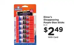 Ralphs Elmer's Disappearing Purple Glue Sticks offer