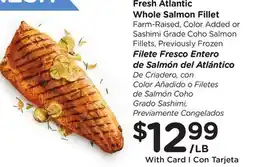 Ralphs Fresh Atlantic Whole Salmon Fillet offer