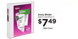 Ralphs Avery Binder offer