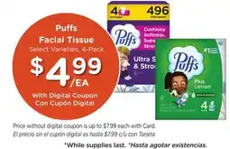 Ralphs Puffs Facial Tissue offer