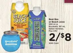 Ralphs Beat Box or Beach Juice offer