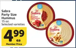 Albertsons Sabra Party Size Hummus offer