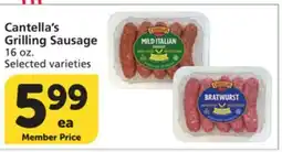 Albertsons Cantella's Grilling Sausage offer