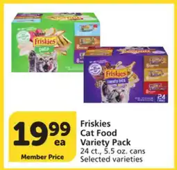 Albertsons Friskies Cat Food Variety Pack offer