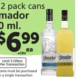 Albertsons El Jimador Tequila offer