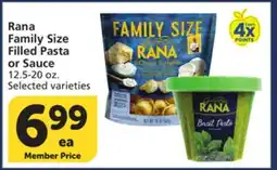 Albertsons Rana Family Size Filled Pasta or Sauce offer