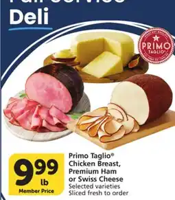 Albertsons Primo Taglio Chicken Breast, Premium Ham or Swiss Cheese offer