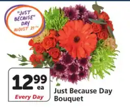 Albertsons Just Because Day Bouquet offer