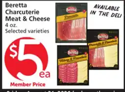 Albertsons Beretta Charcuterie Meat & Cheese offer