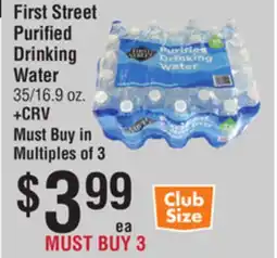 Smart & Final First Street Purified Drinking Water offer