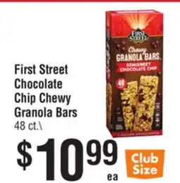 Smart & Final First Street Chocolate Chip Chewy Granola Bars offer