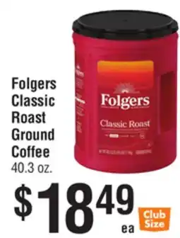 Smart & Final Folgers Classic Roast Ground Coffee offer