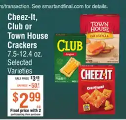Smart & Final Cheez-It, Club or Town House Crackers offer