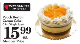 Pavilions Peach Boston Cream Cake offer