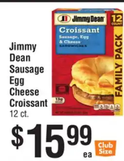 Smart & Final Jimmy Dean Sausage Egg Cheese Croissant offer