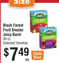 Smart & Final Black Forest Fruit Snacks Juicy Burst offer