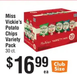 Smart & Final Miss Vickie's Potato Chips Variety Pack offer