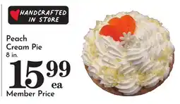 Pavilions Peach Cream Pie offer
