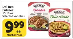Albertsons Del Real Entrées offer