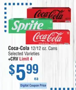 Smart & Final Coca-Cola 12/12 oz. Cans offer