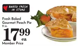 Pavilions Fresh Baked Gourmet Peach Pie offer