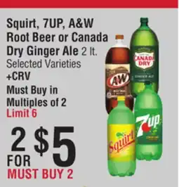 Smart & Final Squirt / 7UP / A&W Root Beer / Canada Dry Ginger Ale offer