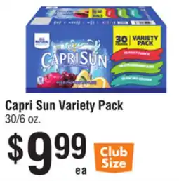 Smart & Final Capri Sun Variety Pack offer