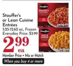 Pavilions Stouffer's or Lean Cuisine Entrées offer