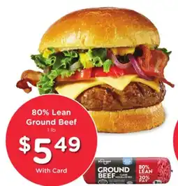Mariano's 80% Lean Ground Beef offer
