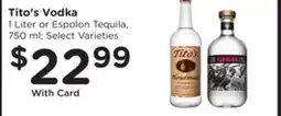 Mariano's Tito's Vodka offer