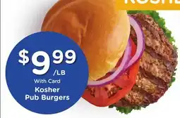 Mariano's Kosher Pub Burgers offer