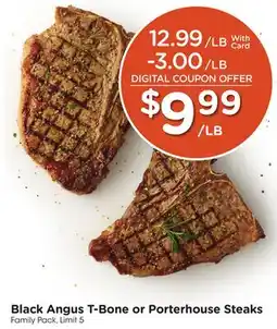 Mariano's Black Angus T-Bone or Porterhouse Steaks offer